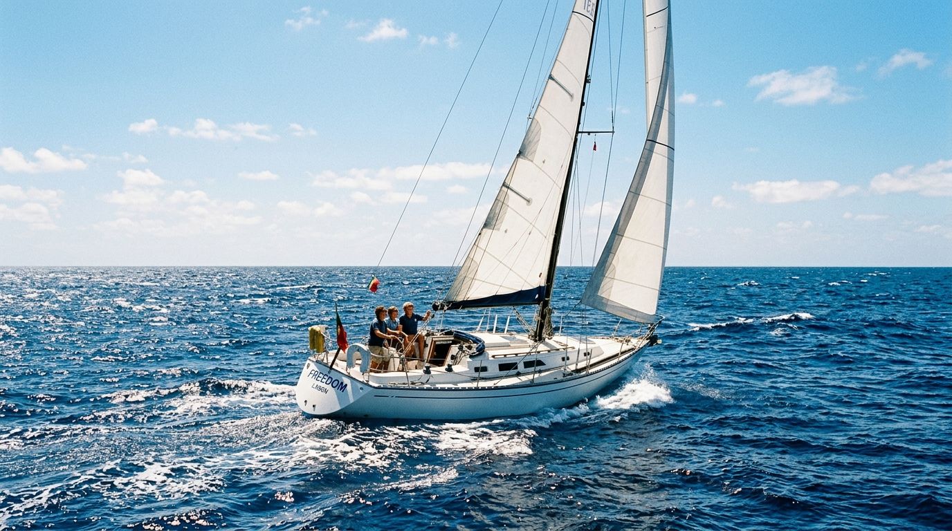 Bateau-stop : voilier en pleine mer, traversée gratuite