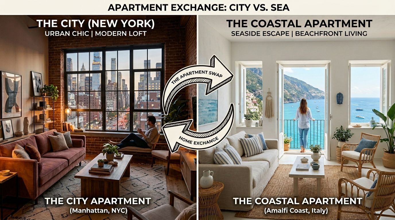Échange de logement entre appartements pour les vacances
